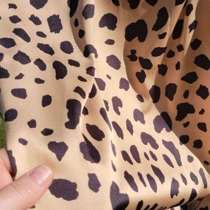 Bias cut skirt. Animal print skirt. midi skirt. fall skirt. Leopard print, bias